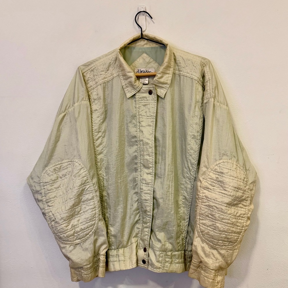 Vintage Abraxas Sage Green Nylon Jacket 90s medium